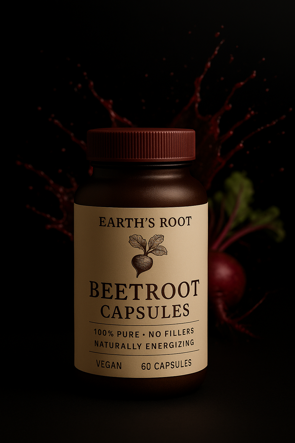 Earth's Root Organic Wild Beetroot Capsules